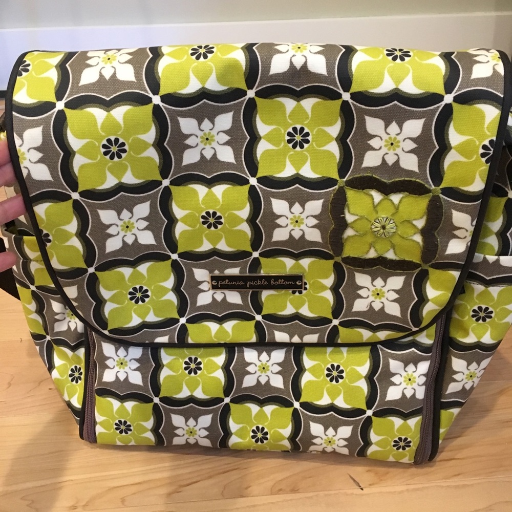 Petunia Pickle Bottom backpack diaper bag.